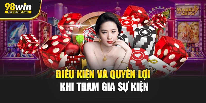 Điều kiện và quyền lợi khi tham gia sự kiện